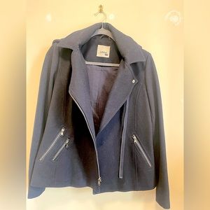 LEVIS Wool Blend hooded coat NAVY BLUE